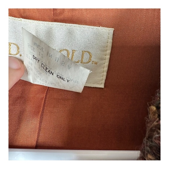 D.K. Gold Don Kenny Women’s 12 Wool Blend Vintage Boho Blazer Jacket 1980s Artsy - Picture 4 of 13